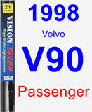 Passenger Wiper Blade for 1998 Volvo V90 - Vision Saver