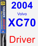 Driver Wiper Blade for 2004 Volvo XC70 - Vision Saver