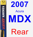 Rear Wiper Blade for 2007 Acura MDX - Rear