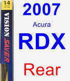 Rear Wiper Blade for 2007 Acura RDX - Rear