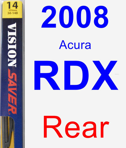 Rear Wiper Blade for 2008 Acura RDX - Rear