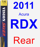 Rear Wiper Blade for 2011 Acura RDX - Rear