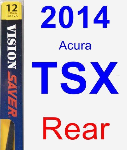 Rear Wiper Blade for 2014 Acura TSX - Rear