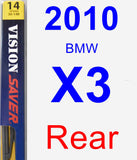 Rear Wiper Blade for 2010 BMW X3 - Rear