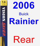 Rear Wiper Blade for 2006 Buick Rainier - Rear