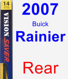 Rear Wiper Blade for 2007 Buick Rainier - Rear