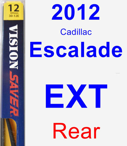 Rear Wiper Blade for 2012 Cadillac Escalade EXT - Rear