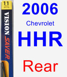 Rear Wiper Blade for 2006 Chevrolet HHR - Rear