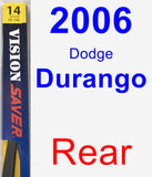 Rear Wiper Blade for 2006 Dodge Durango - Rear