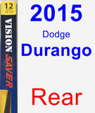 Rear Wiper Blade for 2015 Dodge Durango - Rear