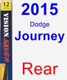 Rear Wiper Blade for 2015 Dodge Journey - Rear