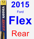 Rear Wiper Blade for 2015 Ford Flex - Rear