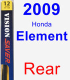 Rear Wiper Blade for 2009 Honda Element - Rear