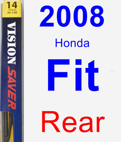 Rear Wiper Blade for 2008 Honda Fit - Rear