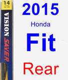 Rear Wiper Blade for 2015 Honda Fit - Rear