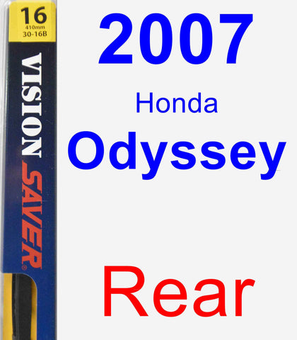 Rear Wiper Blade for 2007 Honda Odyssey - Rear