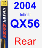 Rear Wiper Blade for 2004 Infiniti QX56 - Rear