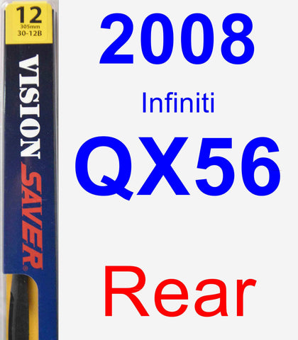 Rear Wiper Blade for 2008 Infiniti QX56 - Rear