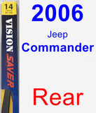 Rear Wiper Blade for 2006 Jeep Commander - Rear