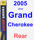 Rear Wiper Blade for 2005 Jeep Grand Cherokee - Rear