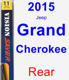 Rear Wiper Blade for 2015 Jeep Grand Cherokee - Rear