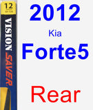 Rear Wiper Blade for 2012 Kia Forte5 - Rear