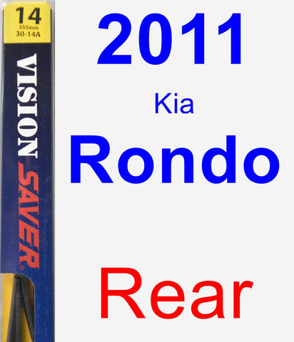 Rear Wiper Blade for 2011 Kia Rondo - Rear