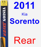 Rear Wiper Blade for 2011 Kia Sorento - Rear