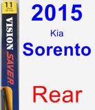 Rear Wiper Blade for 2015 Kia Sorento - Rear