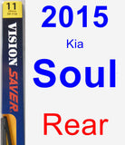Rear Wiper Blade for 2015 Kia Soul - Rear