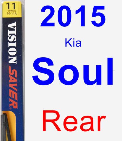 Rear Wiper Blade for 2015 Kia Soul - Rear