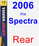 Rear Wiper Blade for 2006 Kia Spectra - Rear