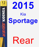 Rear Wiper Blade for 2015 Kia Sportage - Rear