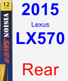 Rear Wiper Blade for 2015 Lexus LX570 - Rear