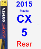 Rear Wiper Blade for 2015 Mazda CX-5 - Rear