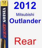 Rear Wiper Blade for 2012 Mitsubishi Outlander - Rear