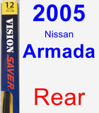 Rear Wiper Blade for 2005 Nissan Armada - Rear