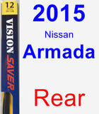 Rear Wiper Blade for 2015 Nissan Armada - Rear