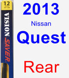 Rear Wiper Blade for 2013 Nissan Quest - Rear