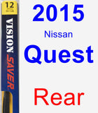 Rear Wiper Blade for 2015 Nissan Quest - Rear