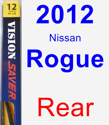 Rear Wiper Blade for 2012 Nissan Rogue - Rear