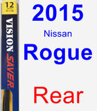 Rear Wiper Blade for 2015 Nissan Rogue - Rear