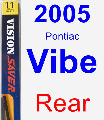 Rear Wiper Blade for 2005 Pontiac Vibe - Rear