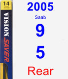 Rear Wiper Blade for 2005 Saab 9-5 - Rear