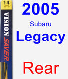 Rear Wiper Blade for 2005 Subaru Legacy - Rear