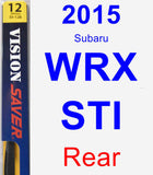 Rear Wiper Blade for 2015 Subaru WRX STI - Rear