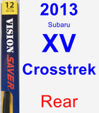 Rear Wiper Blade for 2013 Subaru XV Crosstrek - Rear