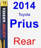 Rear Wiper Blade for 2014 Toyota Prius - Rear