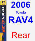 Rear Wiper Blade for 2006 Toyota RAV4 - Rear