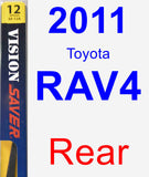 Rear Wiper Blade for 2011 Toyota RAV4 - Rear